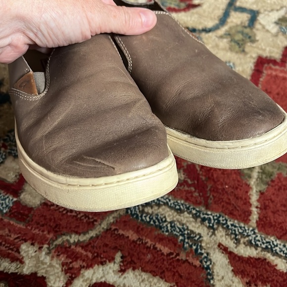 Olukai Pehuea slip ons women’s 7.5 taupe leather - Picture 5 of 6